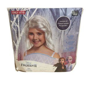 DISNEY Frozen II Elsa Child's White Long Wig
